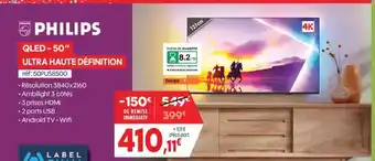 Pro&Cie PHILIPS Qled -50" ultra haute définition offre