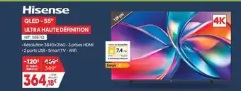 Pro&Cie HISENSE Qled - 55" ultra haute définition offre