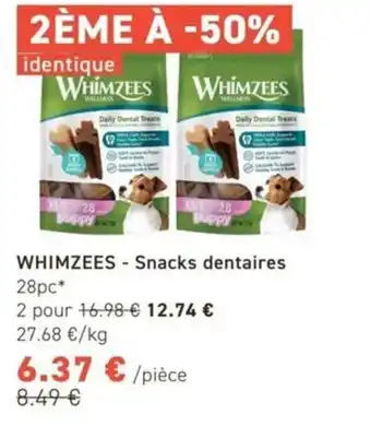 Tom&Co WHIMZEES Snacks dentaires offre