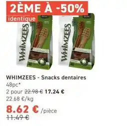 Tom&Co WHIMZEES Snacks dentaires offre