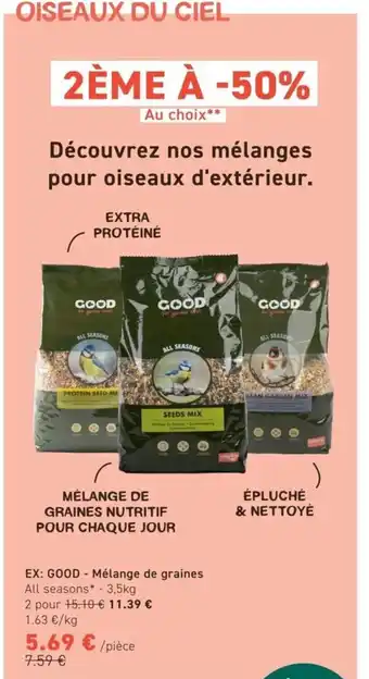 Tom&Co GOOD Mélange de graines offre
