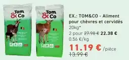 Tom&Co TOM&CO - Aliment pour chèvres et cervidés offre