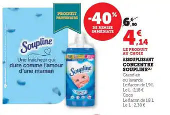 Hyper U SOUPLINE Assouplissant concentre offre