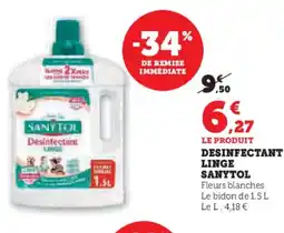 Hyper U SANYTOL Desinfectant linge offre