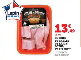 Hyper U LOEUL ET PIRIOT Cuisses et rables de lapin offre