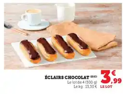Hyper U Éclairs chocolat offre