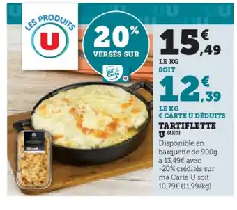 Hyper U Tartiflette u offre