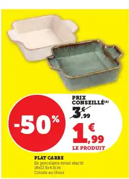 Hyper U Plat carre offre