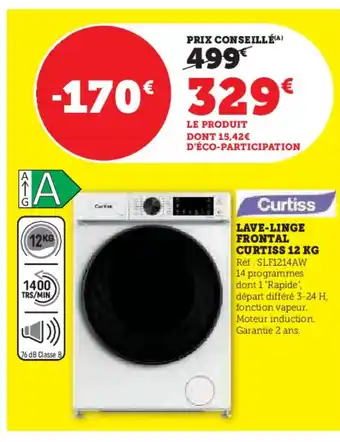 Hyper U CURTISS Lave-linge frontal offre