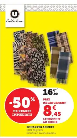 Hyper U Echarpes adulte offre