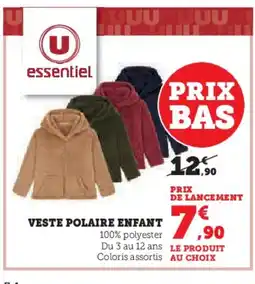 Hyper U Veste polaire enfant offre