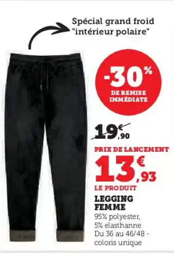 Hyper U Legging femme offre