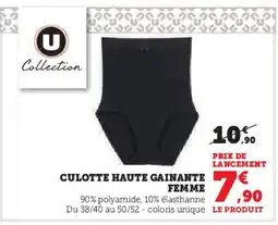 Hyper U Culotte haute gainante femme offre