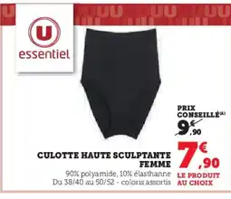 Hyper U Culotte haute sculptante femme offre