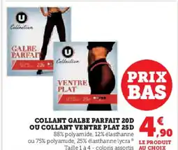 Hyper U Collant galbe parfait 20d ou collant ventre plat 25d offre