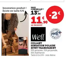 Hyper U WELL Collant sensation polaire effet transparent offre