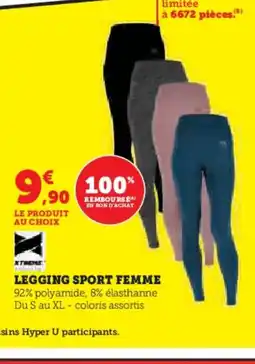 Hyper U Legging sport femme offre