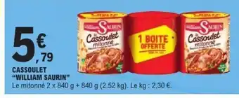 E.Leclerc WILLIAM SAURIN Cassoulet offre