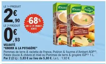 E.Leclerc KNORR & LA POTAGÈRE Velouté offre
