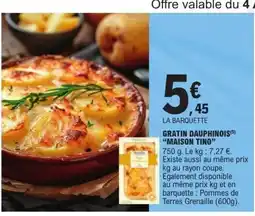 E.Leclerc MAISON TINO Gratin dauphinois offre