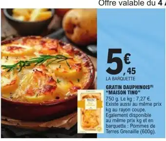 E.Leclerc MAISON TINO Gratin dauphinois offre
