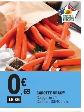 E.Leclerc Carotte vrac offre