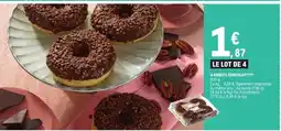 E.Leclerc 4 Donuts chocolat offre