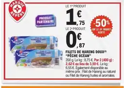 E.Leclerc PÊCHE OCÉAN Filets de hareng doux offre
