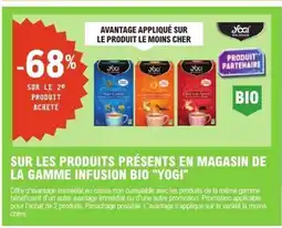E.Leclerc YOGI Sur les produits présents en magasin de la gamme infusion bio offre