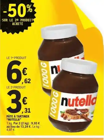 E.Leclerc NUTELLA Pâte à tartiner offre