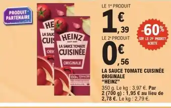 E.Leclerc HEINZ La sauce tomate originale offre