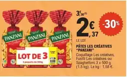 E.Leclerc PANZANI Pâtes les créatives offre