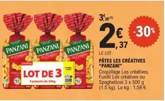 E.Leclerc PANZANI Pâtes les créatives offre