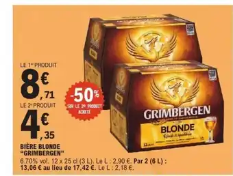 E.Leclerc GRIMBERGEN Bière blonde offre