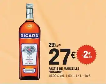 E.Leclerc RICARD Pastis de marseille offre
