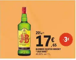E.Leclerc J&B RARE Blended scotch whisky offre