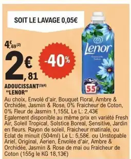 E.Leclerc LENOR Adoucissant offre