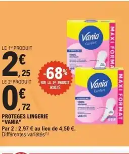 E.Leclerc VANIA Proteges lingerie offre