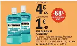 E.Leclerc LISTERINE Bain de bouche offre
