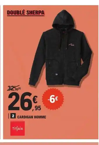 E.Leclerc Cardigan homme offre