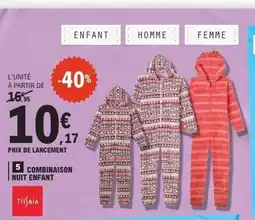 E.Leclerc Combinaison nuit enfant offre