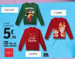E.Leclerc Pull de noël enfant offre
