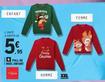 E.Leclerc Pull de noël enfant offre