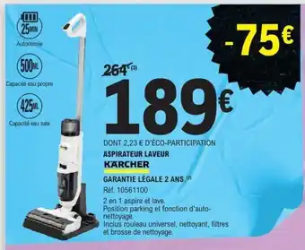 E.Leclerc KARCHER Aspirateur laveur offre