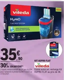 E.Leclerc VILEDA Kit h2pro flat offre