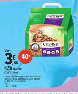 E.Leclerc CAT'S BEST Litière smart pellets offre
