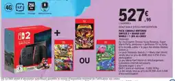 E.Leclerc Pack console nintendo switch 2 + mario kart world + 1 jeu au choix offre