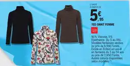 E.Leclerc Tee-shirt femme offre