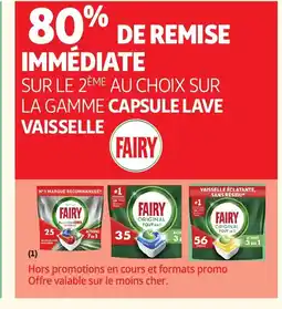 Auchan FAIRY Capsule lave vaisselle offre