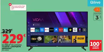 Auchan QILIVE TV LED 50"/126CM Q50US251B offre